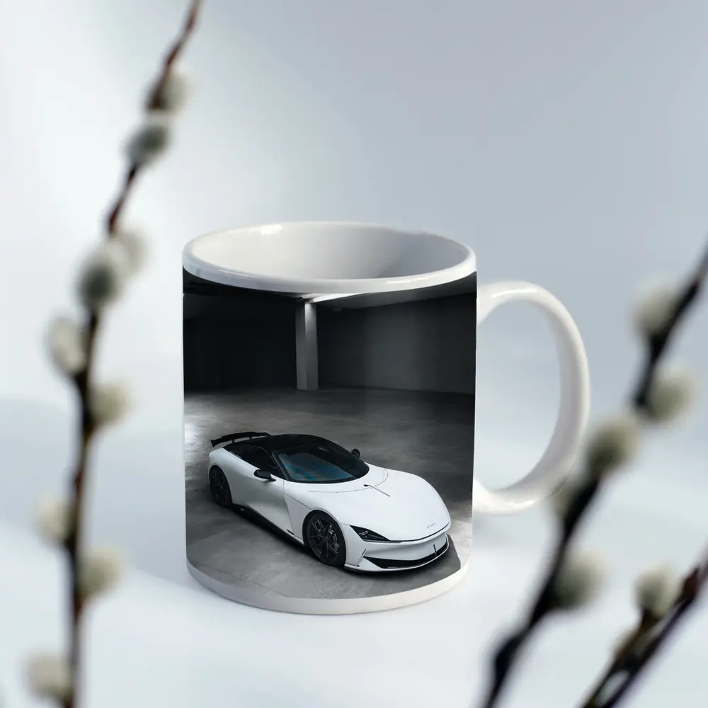 Karma Kaveya White Supercar Concrete Garage – Mugs