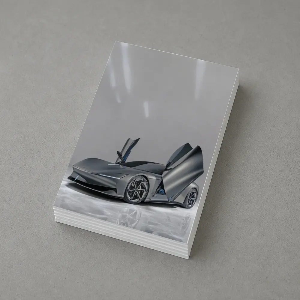 Karma Kaveya Concept Car Marble Background – Postcards