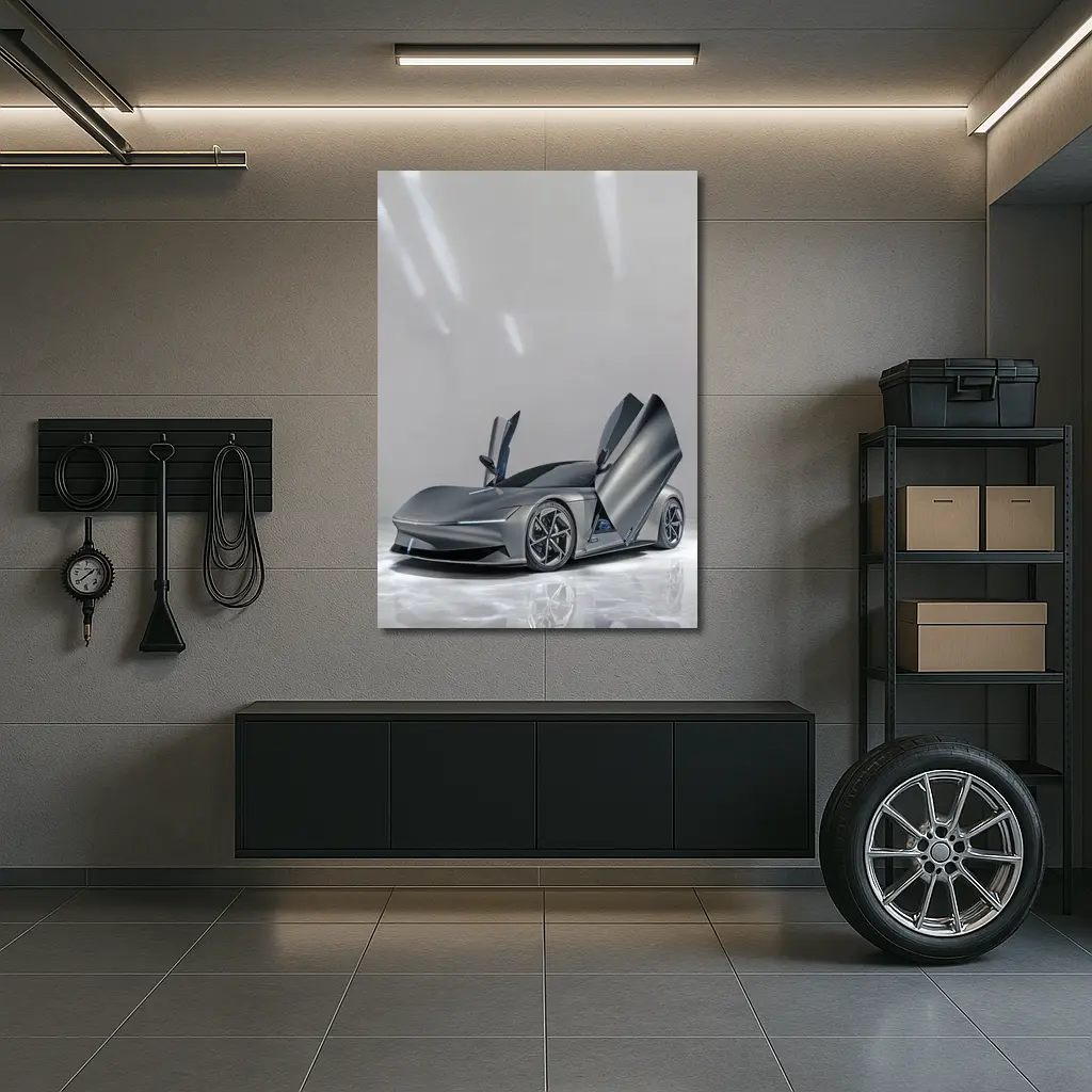 Karma Kaveya Concept Car Marble Background – Wall Art