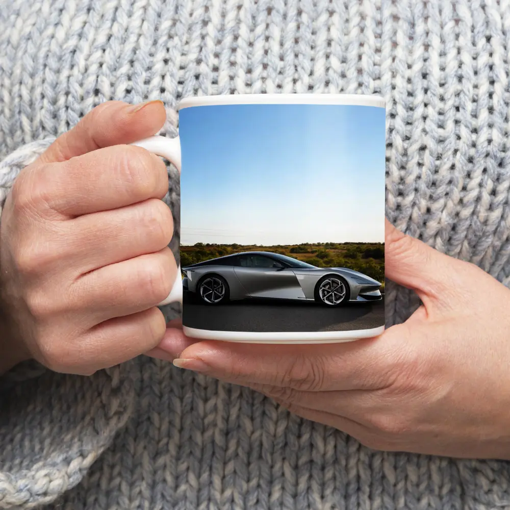 Karma Kaveya Supercar On Open Country Road – Mugs