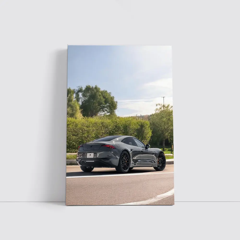 Karma Kaveya Gray Sports Car Street Drive – Wall Art