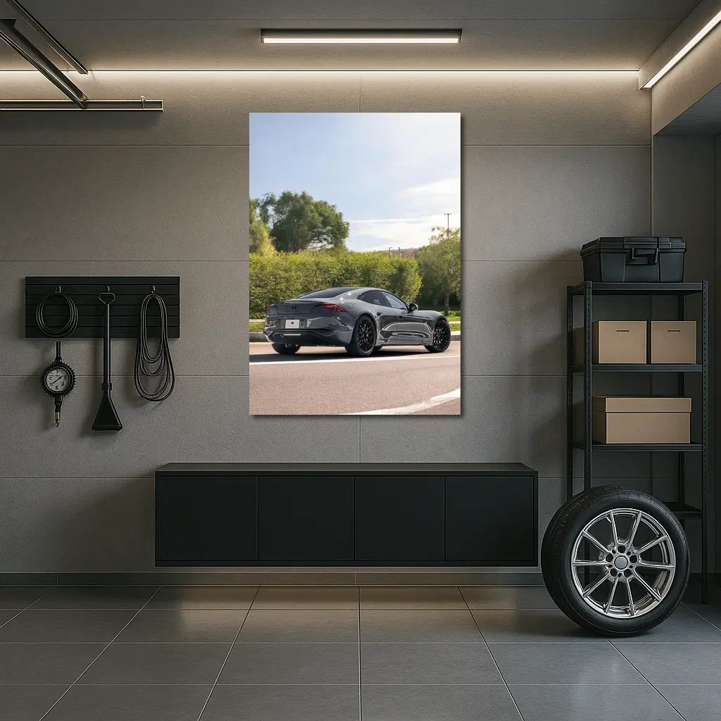 Karma Kaveya Gray Sports Car Street Drive – Wall Art