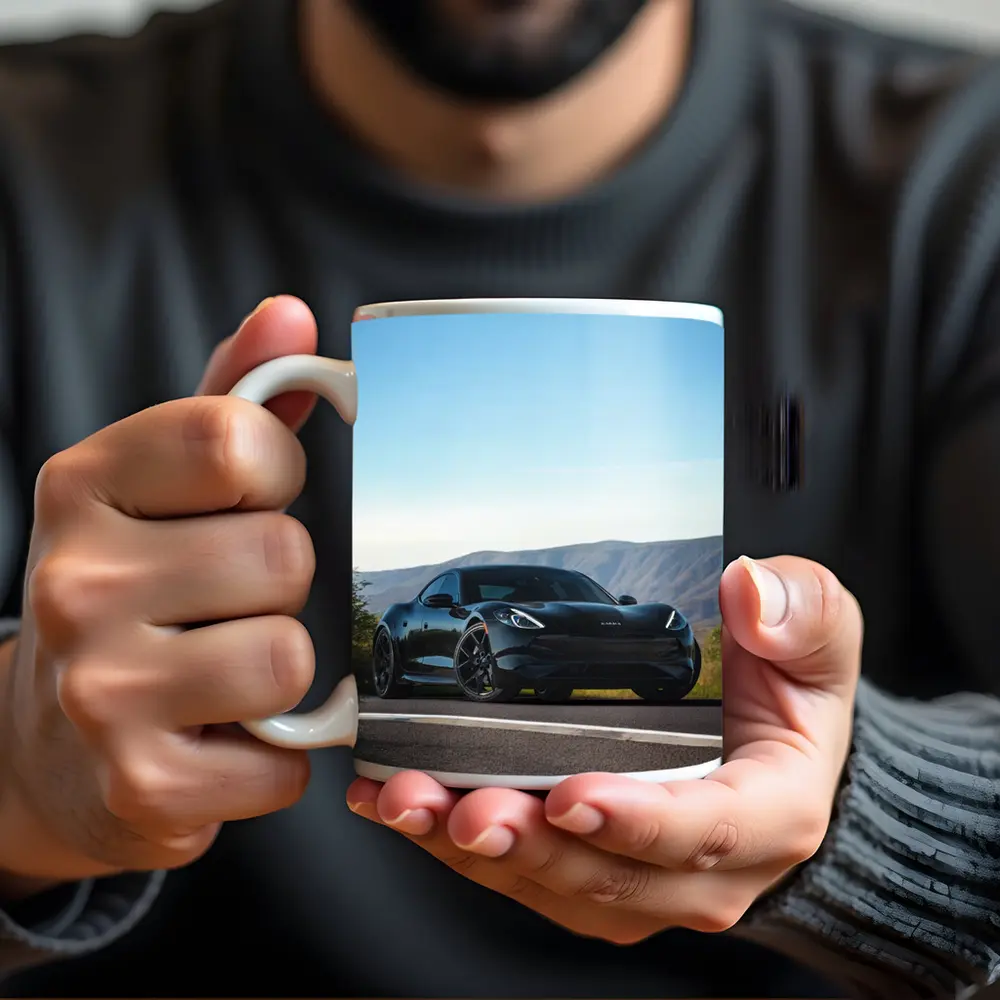 Karma Revero Black Car Mountain Road – Mugs