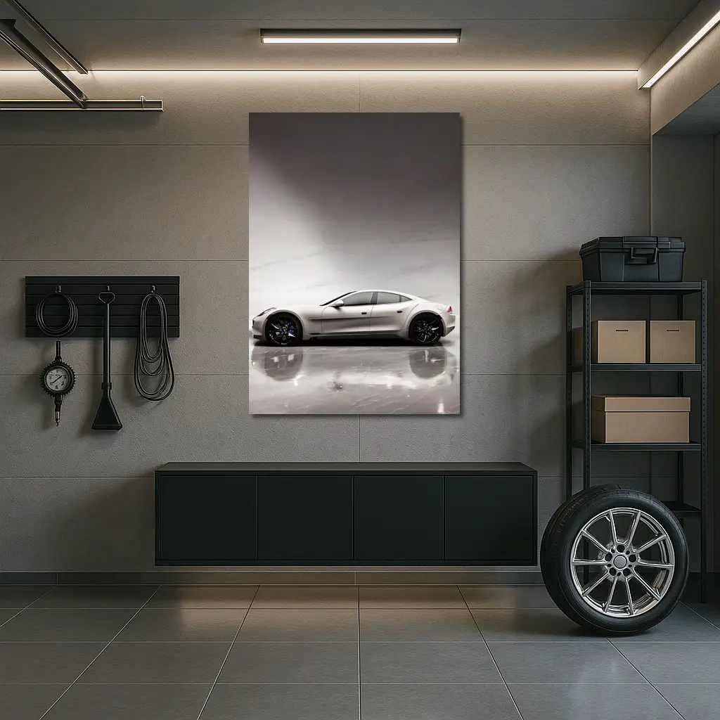 Karma Revero Silver Car Marble Studio – Wall Art