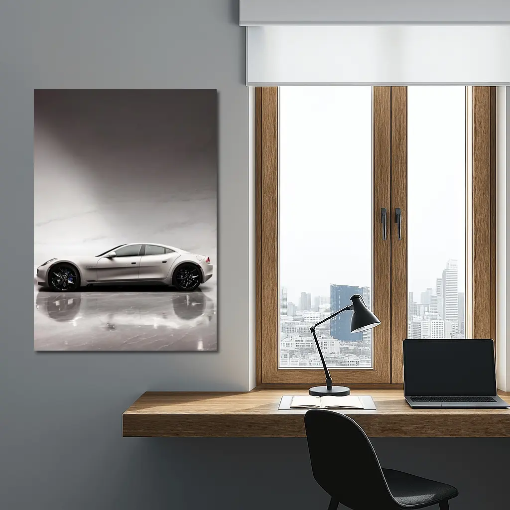 Karma Revero Silver Car Marble Studio – Wall Art