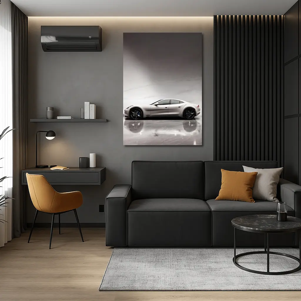 Karma Revero Silver Car Marble Studio – Wall Art