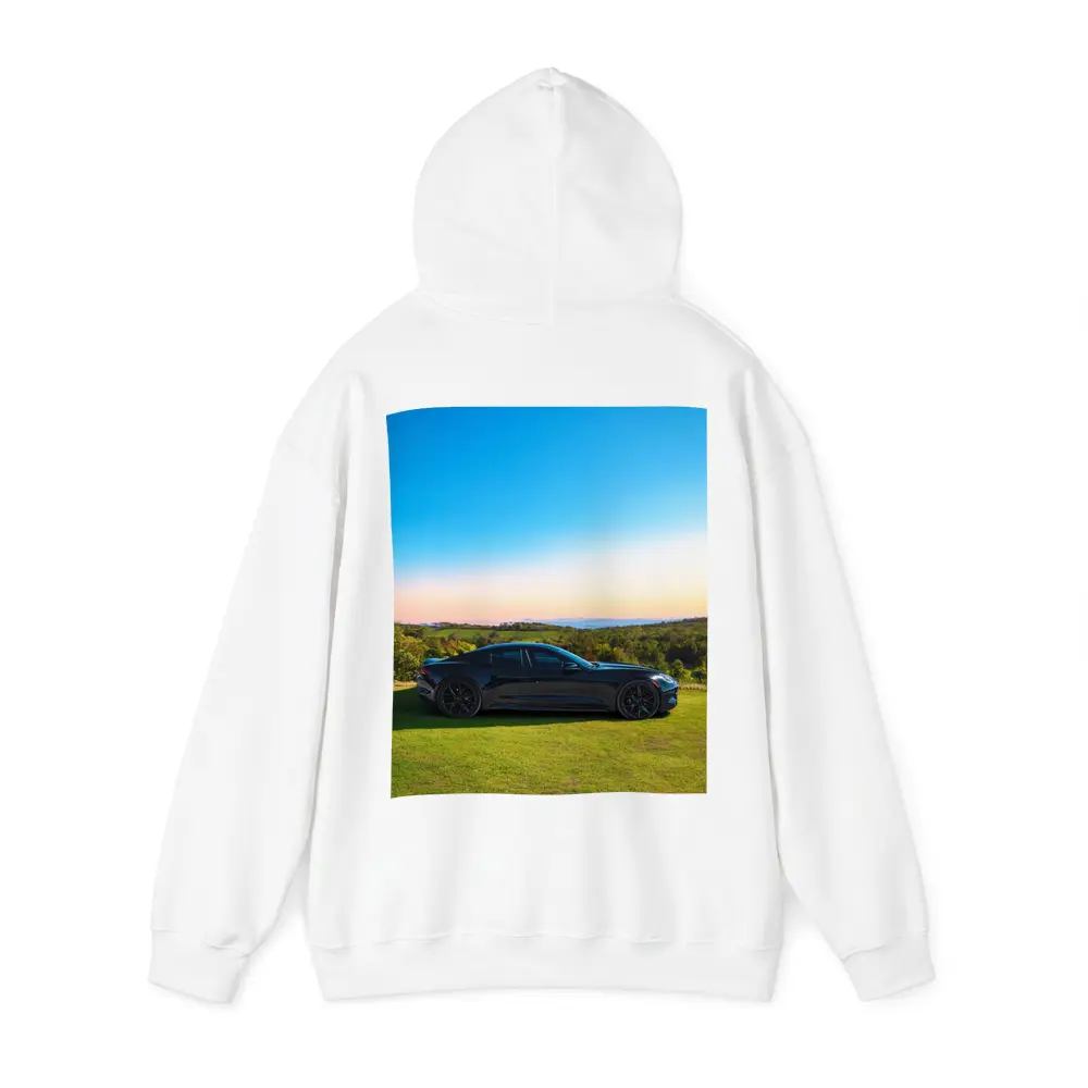 Karma Revero Black Car Sunset Landscape – Hoodies