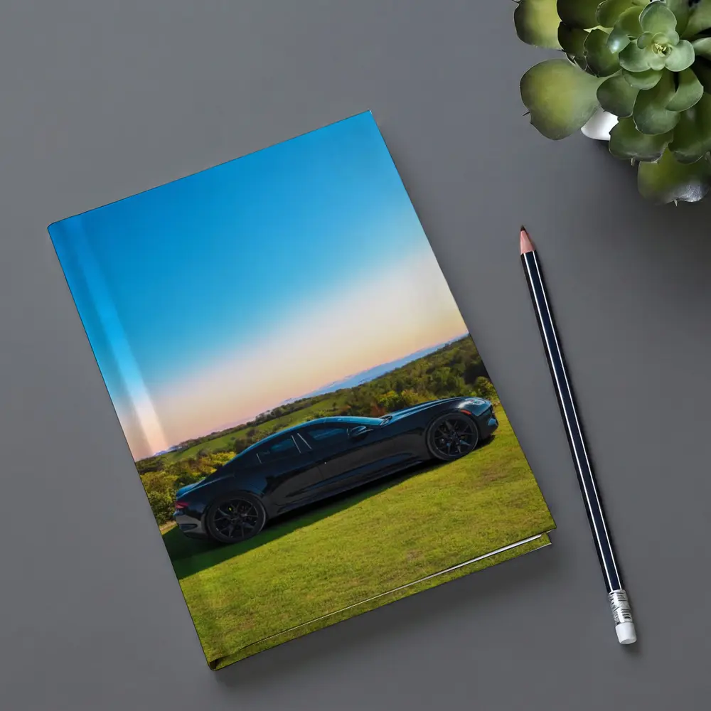 Karma Revero Black Car Sunset Landscape – Notebooks