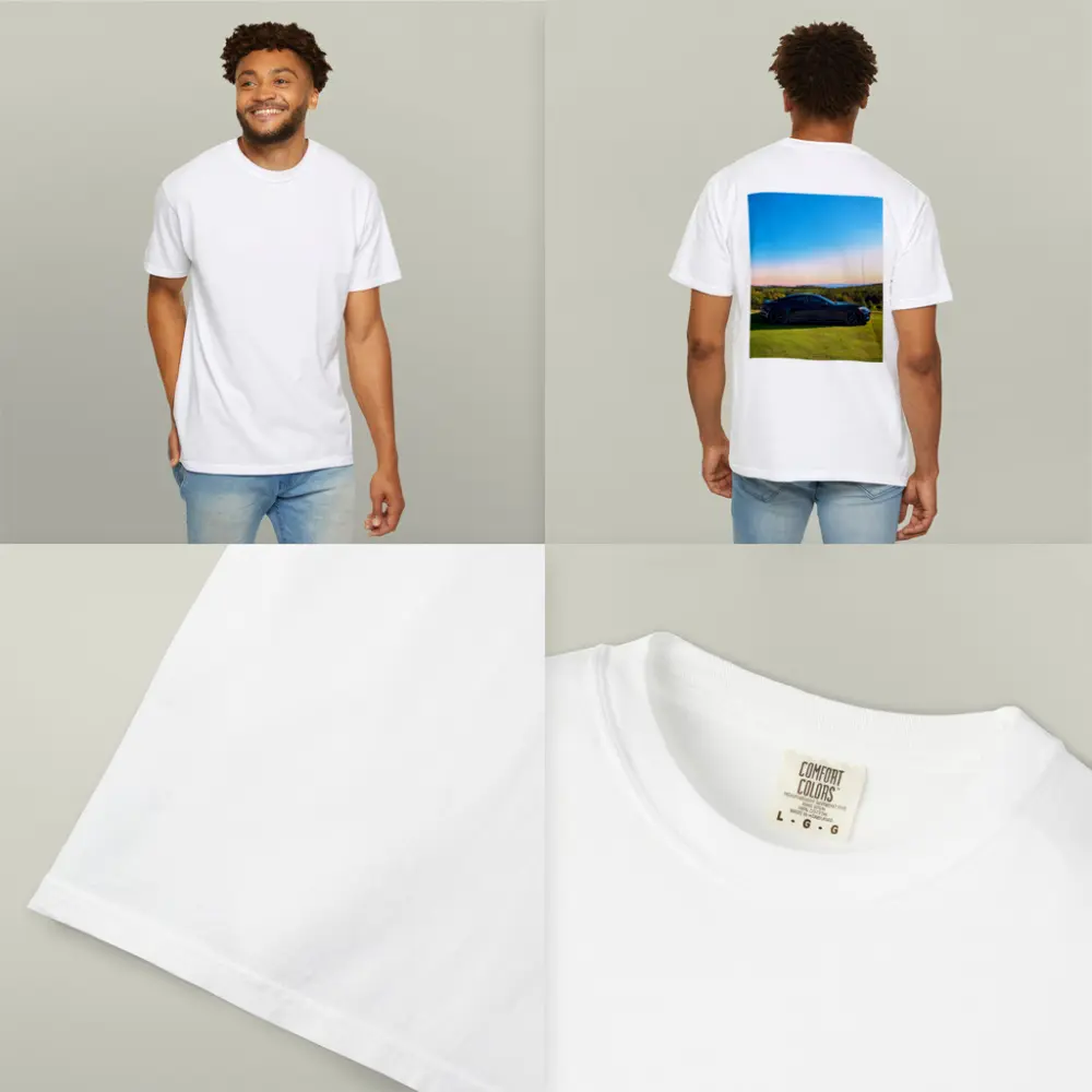 Karma Revero Black Car Sunset Landscape – T-Shirts