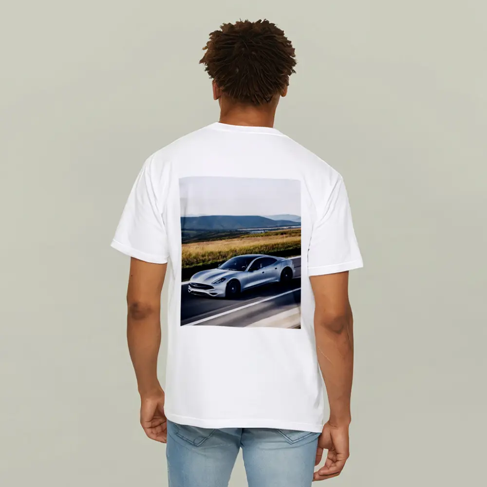 Karma Revero Silver Sedan Open Road Drive – T-Shirts