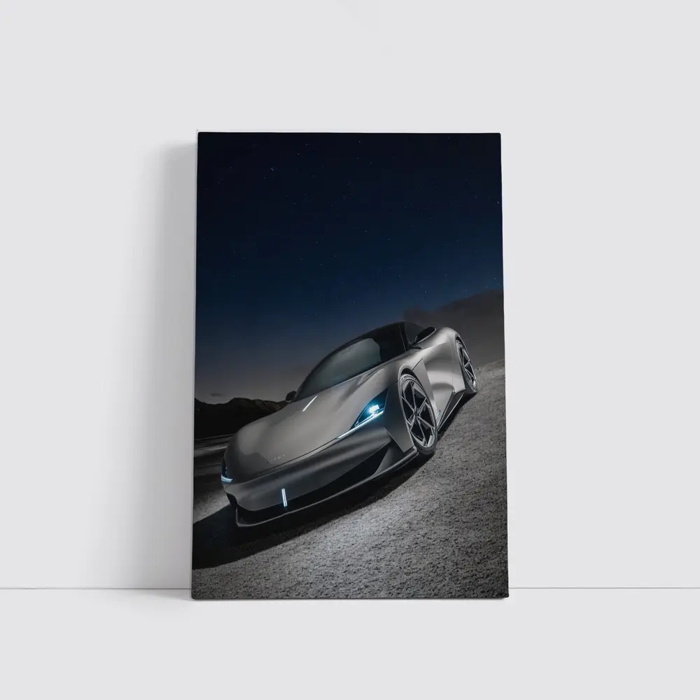 Karma Revero Supercar Under Night Sky – Wall Art