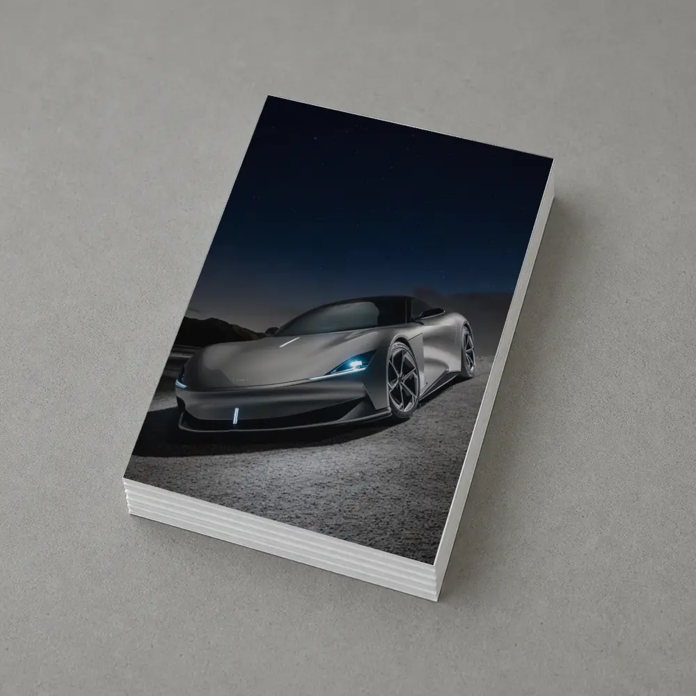 Karma Revero Supercar Under Night Sky – Postcards