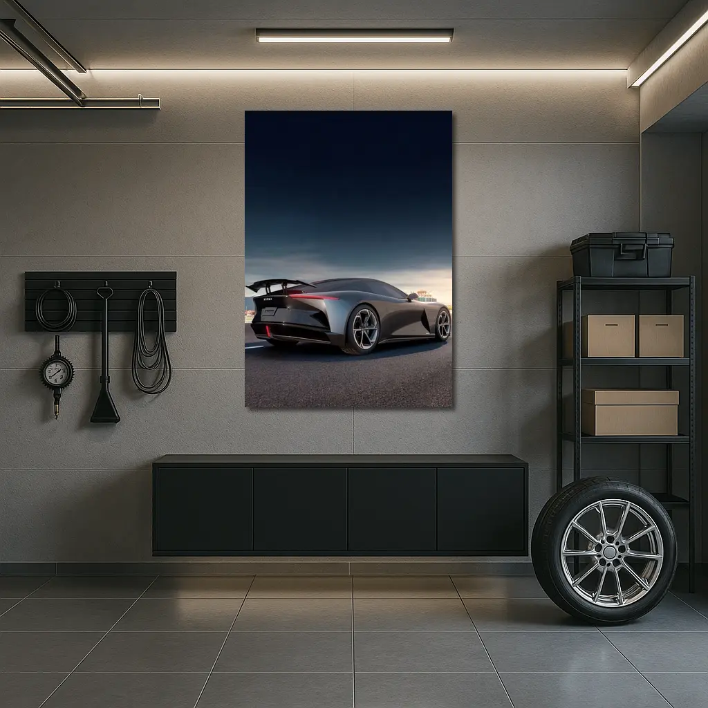 Karma Kaveya Supercar Dark Dramatic Sky – Wall Art