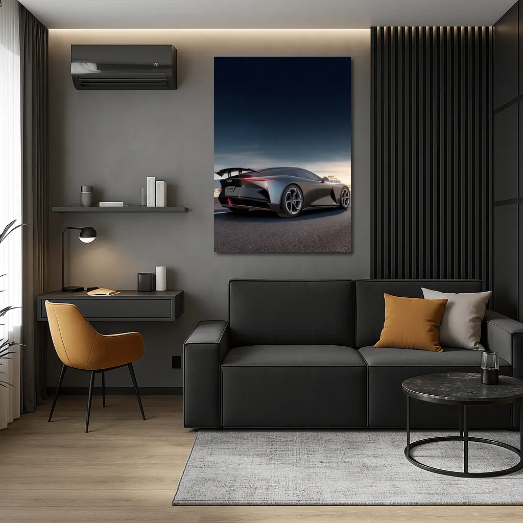 Karma Kaveya Supercar Dark Dramatic Sky – Wall Art