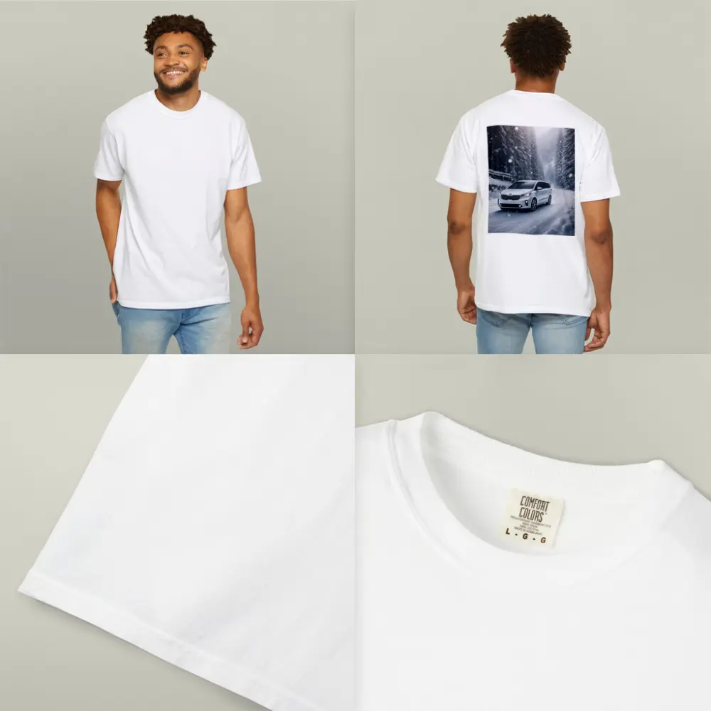 Kia Carnival Driving Snowy Forest Road – T-Shirts