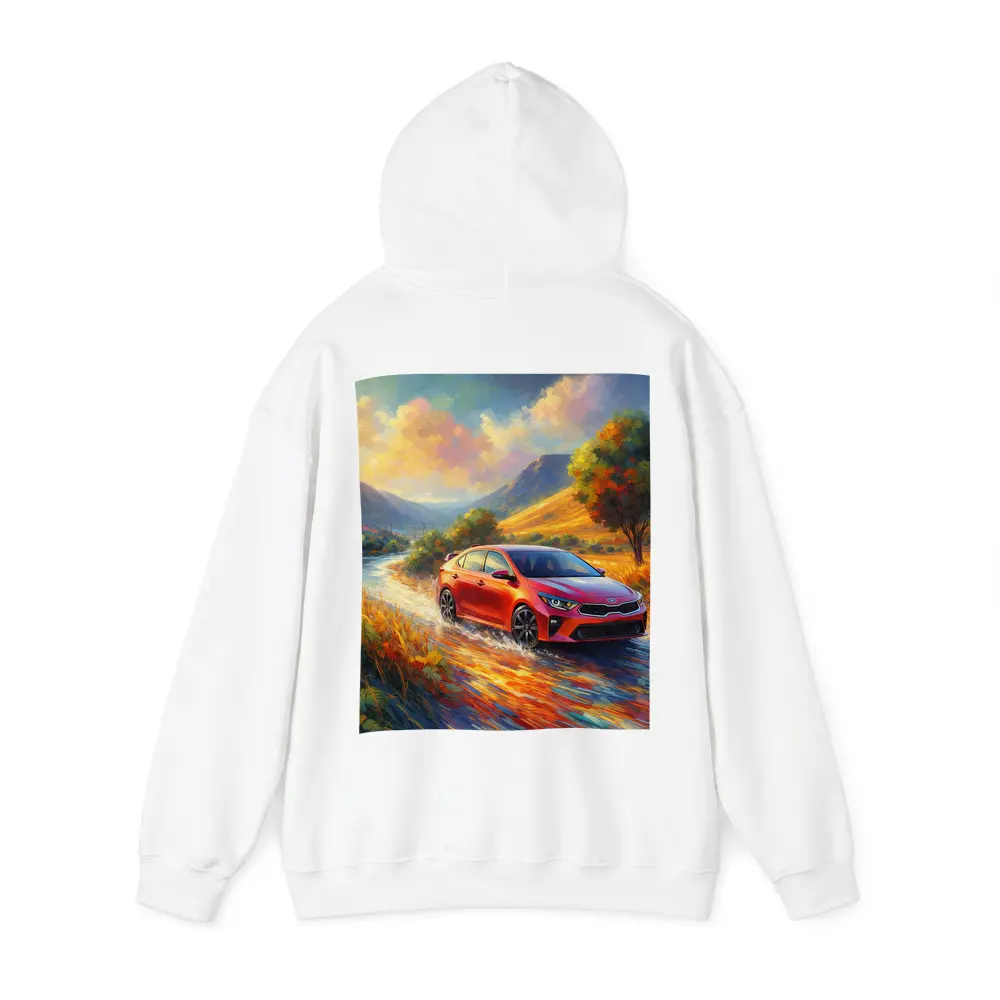 Kia Forte Oil Painting Impressionist Style Drive – Hoodies