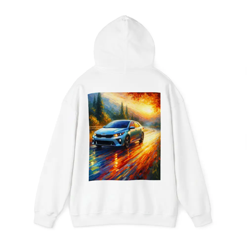 Kia Forte Impressionist Style Oil Painting Art – Hoodies