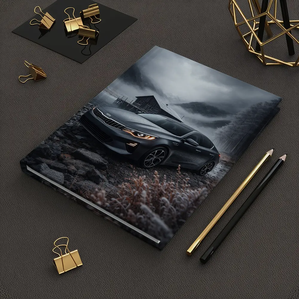 Kia Optima Sedan Moody Winter Mountain Scene – Notebooks