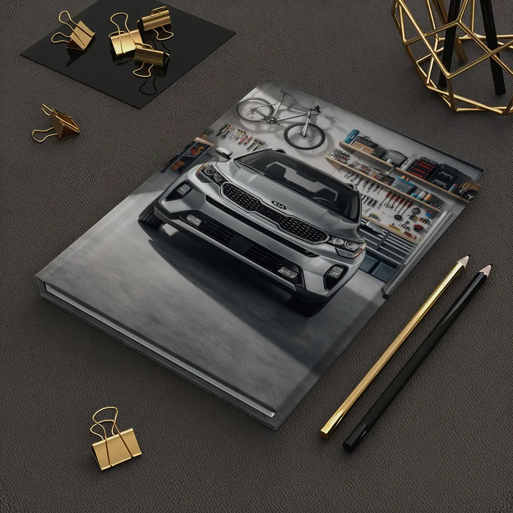 Kia Seltos SUV Parked Inside Garage – Notebooks