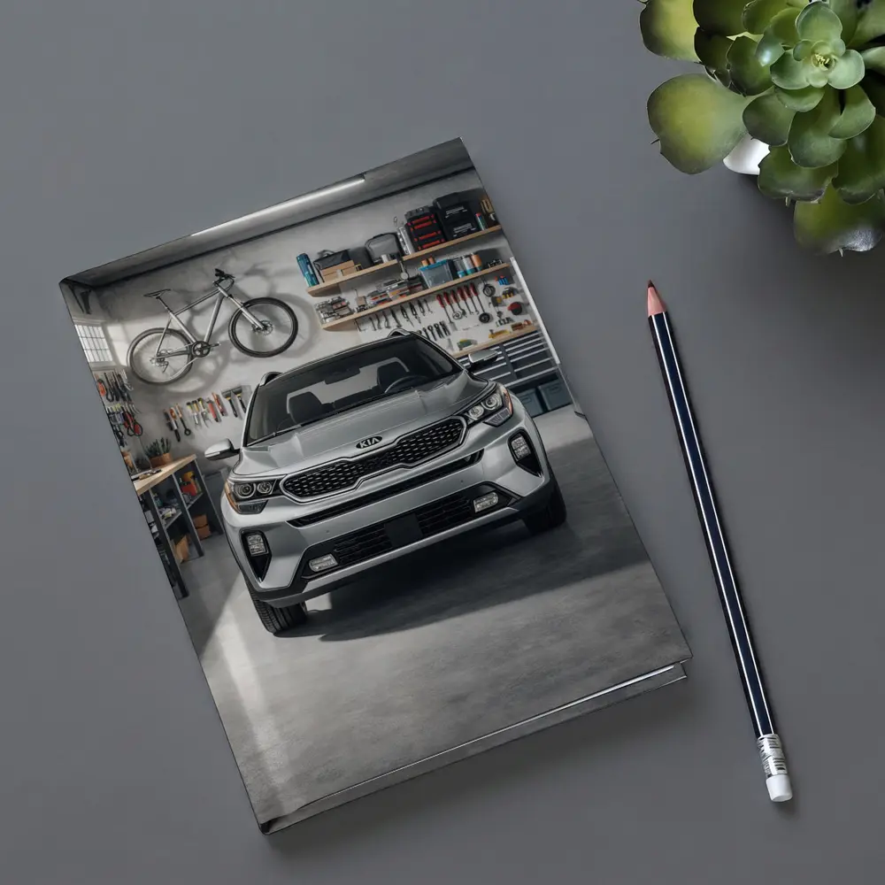 Kia Seltos SUV Parked Inside Garage – Notebooks