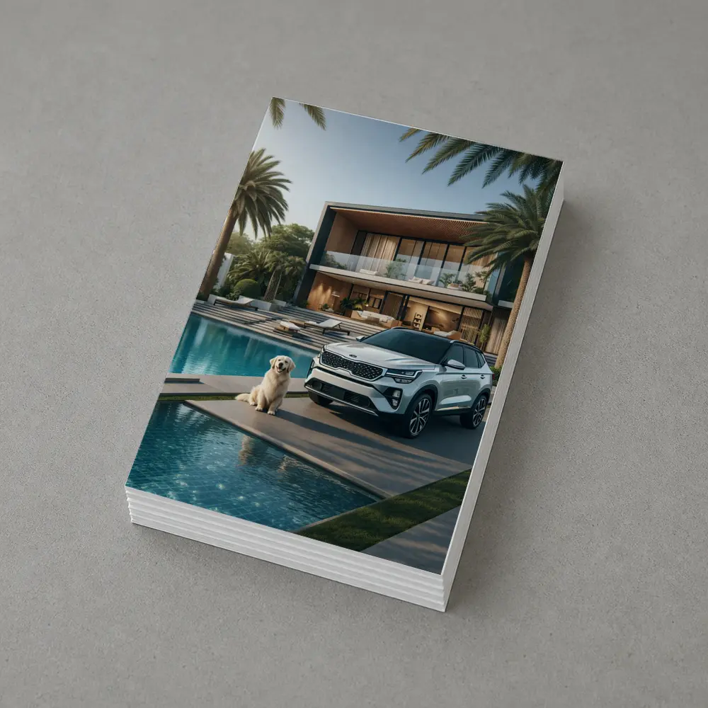 Kia Seltos SUV Luxury Villa Pool Setting – Postcards