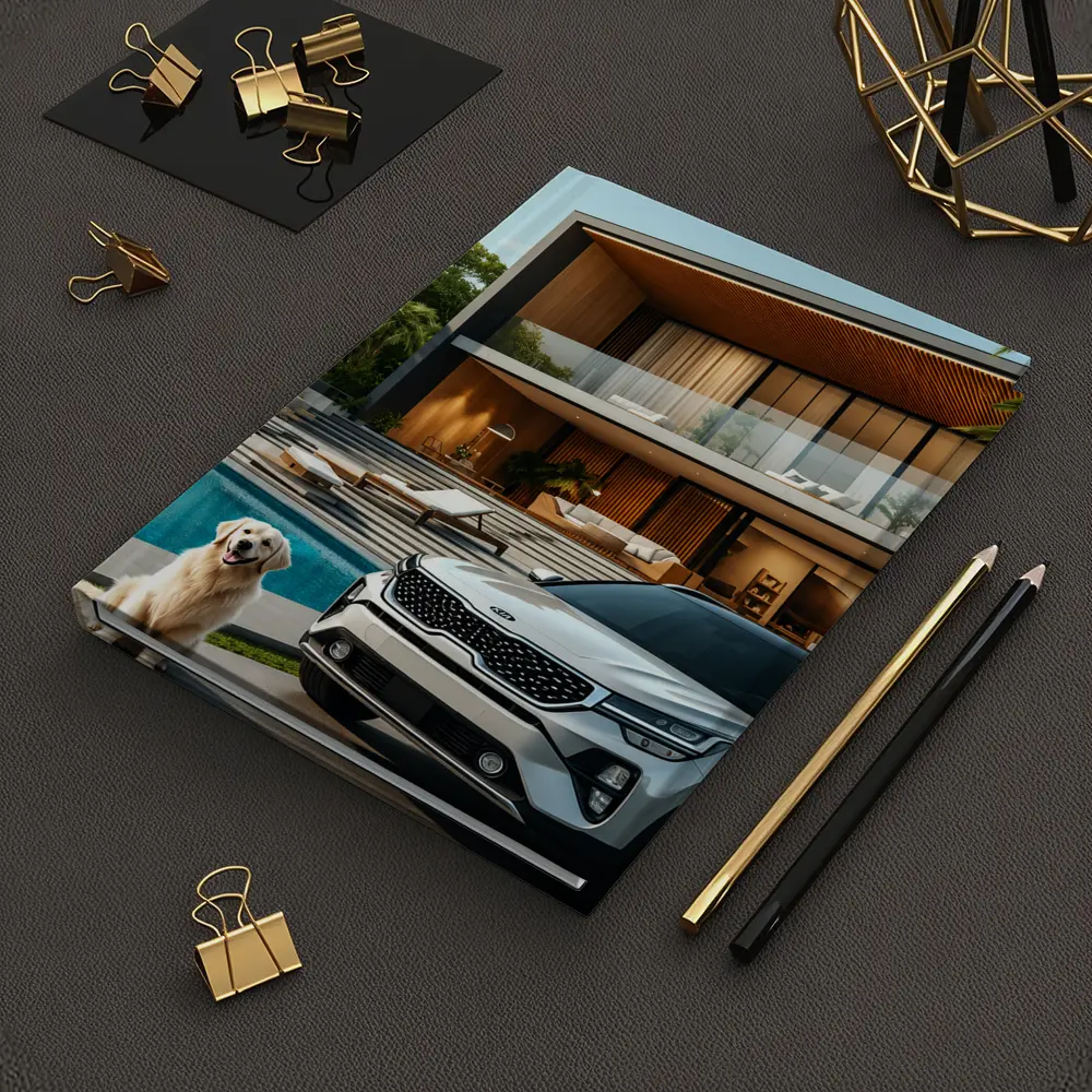 Kia Seltos White SUV Luxury Villa Pool – Notebooks