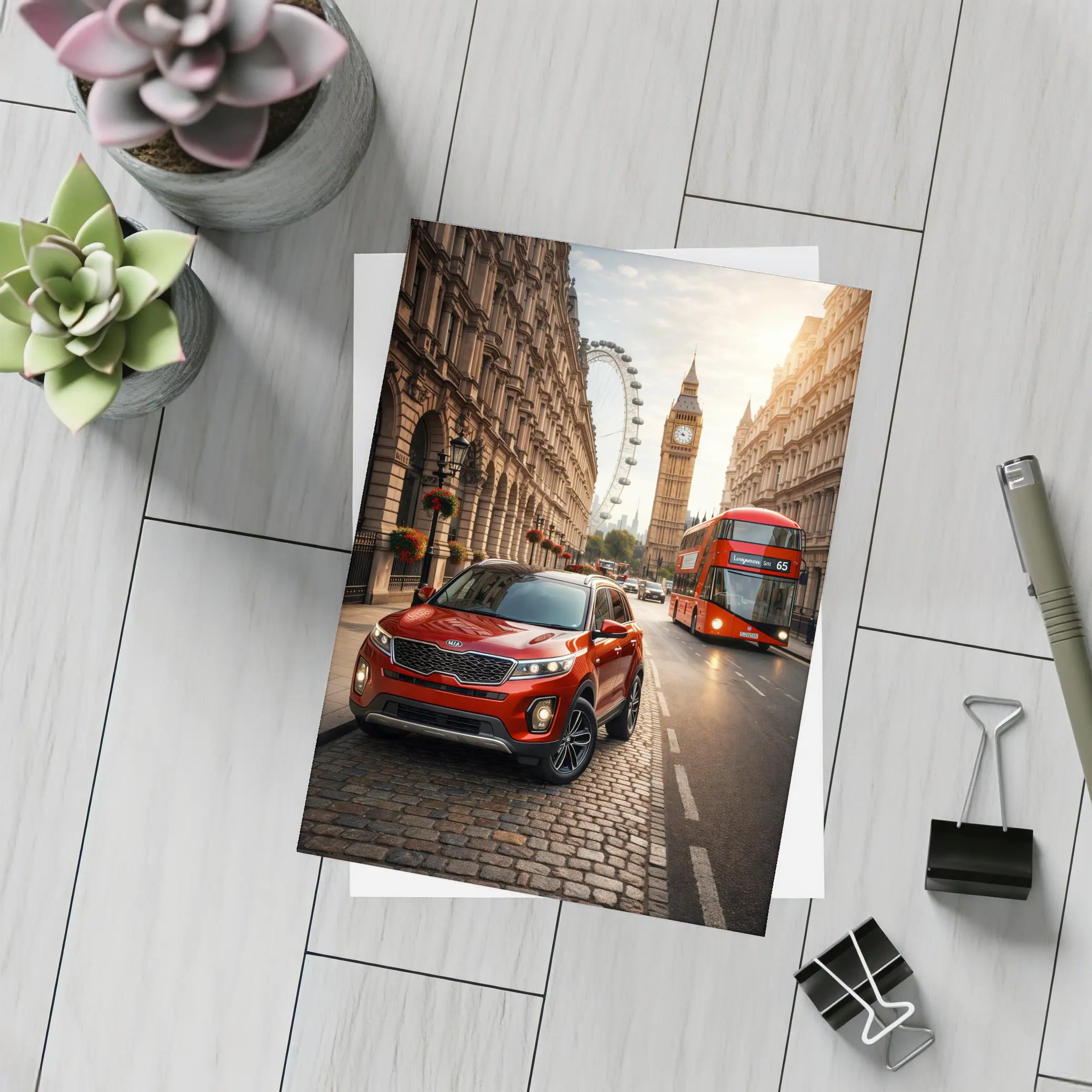 Kia Sorento SUV London Big Ben Street – Postcards