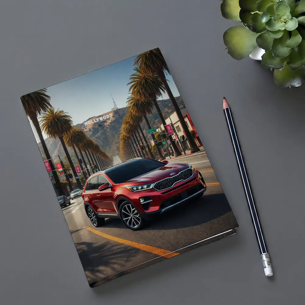 Kia Sorento Red SUV Hollywood Los Angeles – Notebooks