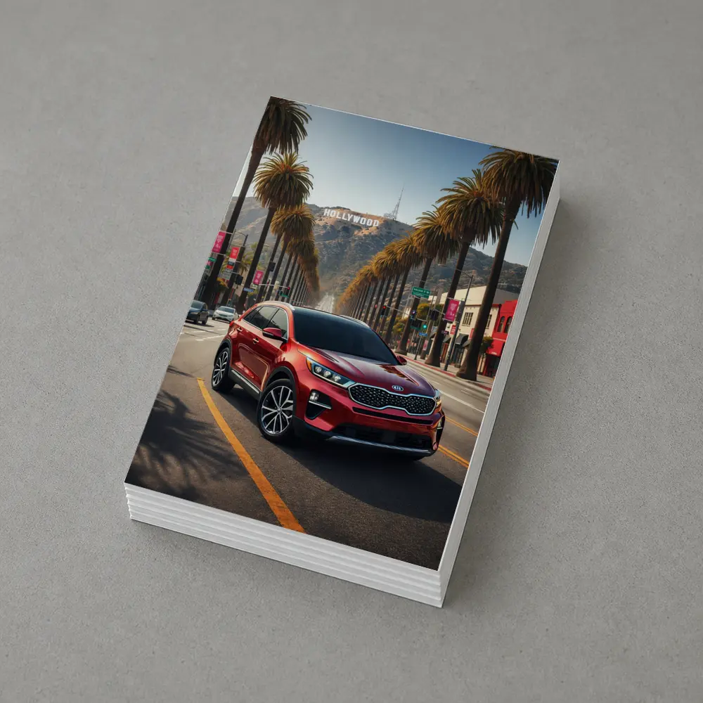 Kia Sorento Red SUV Hollywood Los Angeles – Postcards