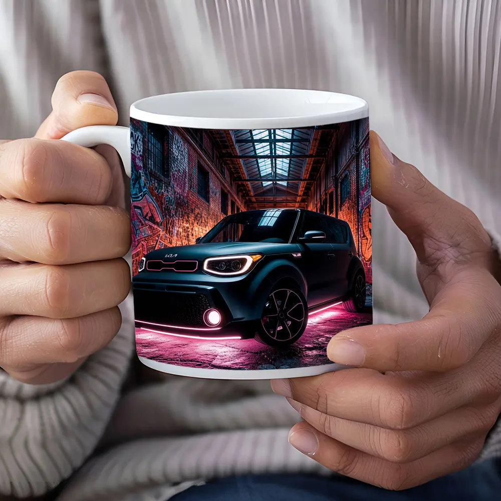 Kia Soul Neon Glow Graffiti Warehouse – Mugs