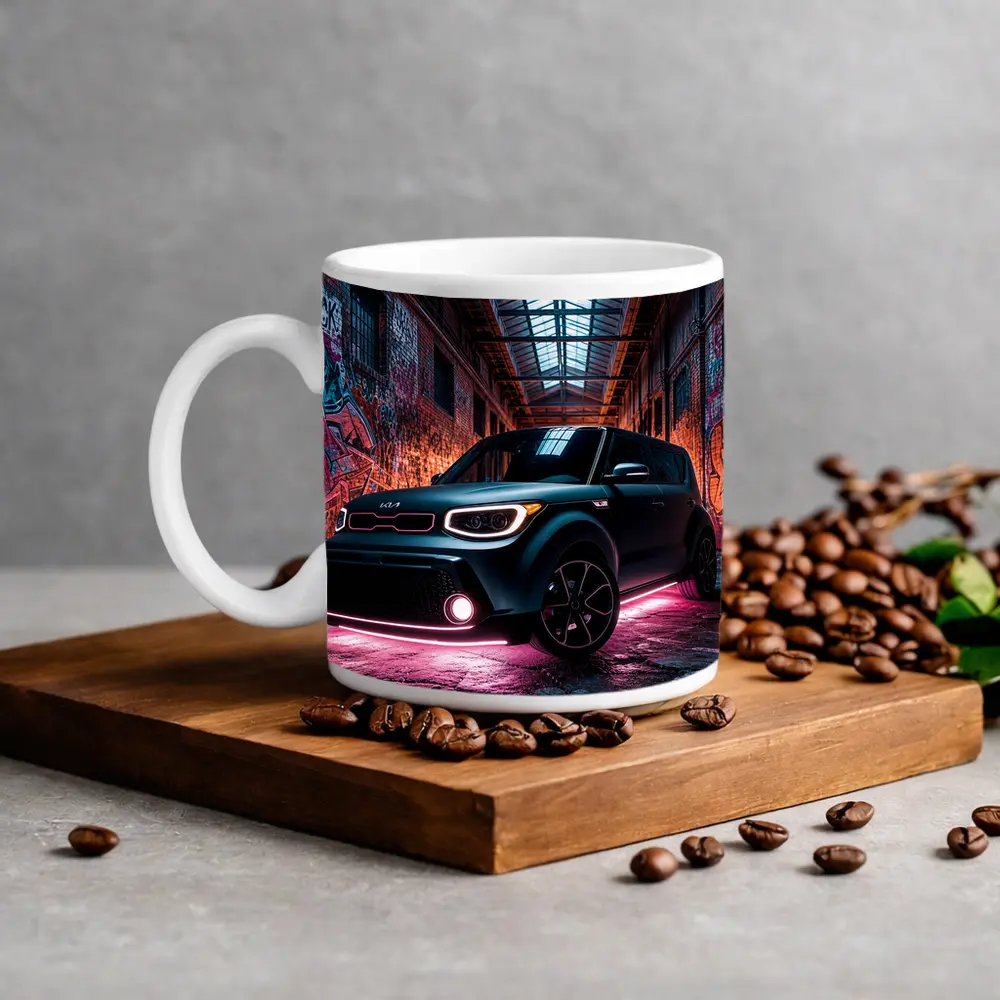 Kia Soul Neon Glow Graffiti Warehouse – Mugs