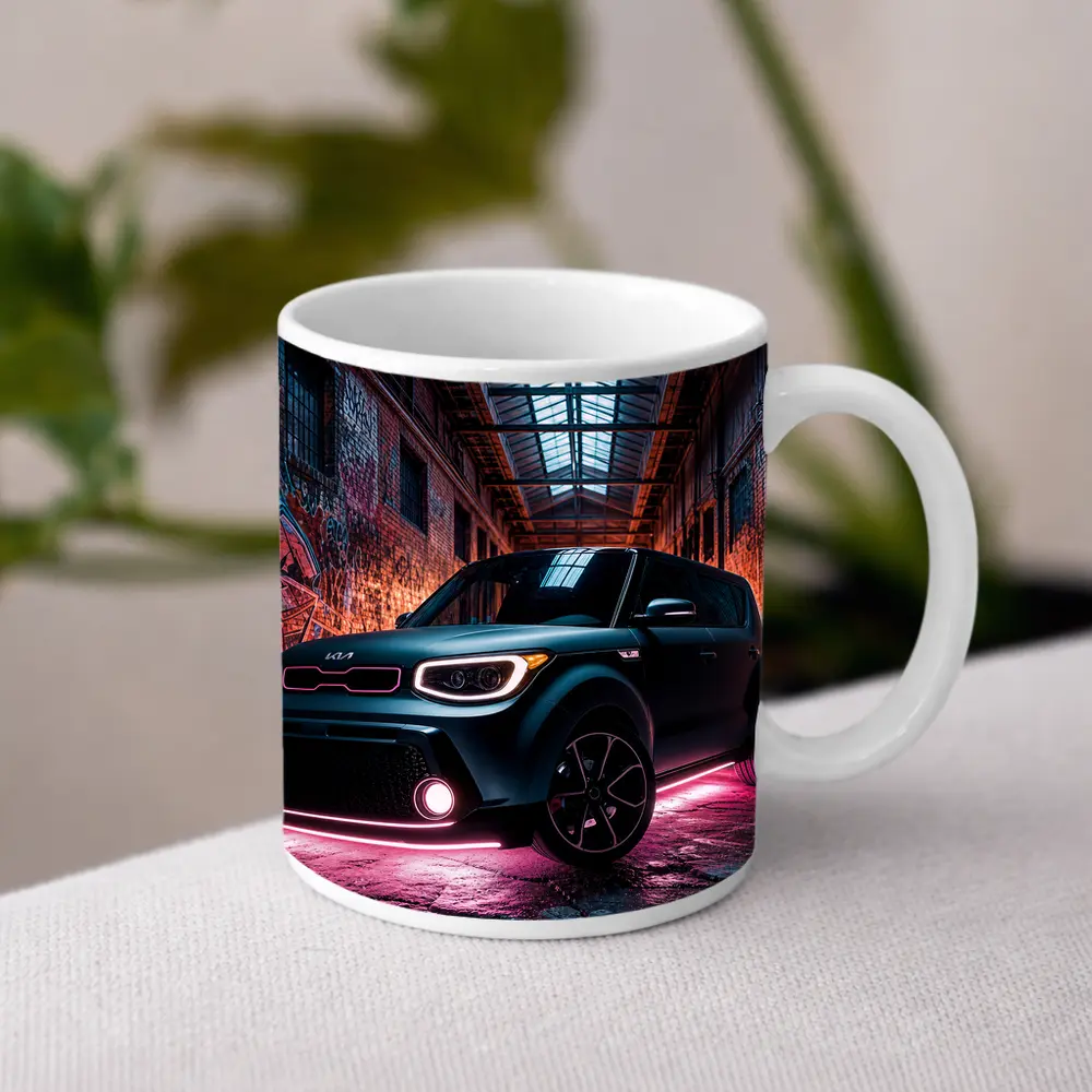 Kia Soul Neon Glow Graffiti Warehouse – Mugs