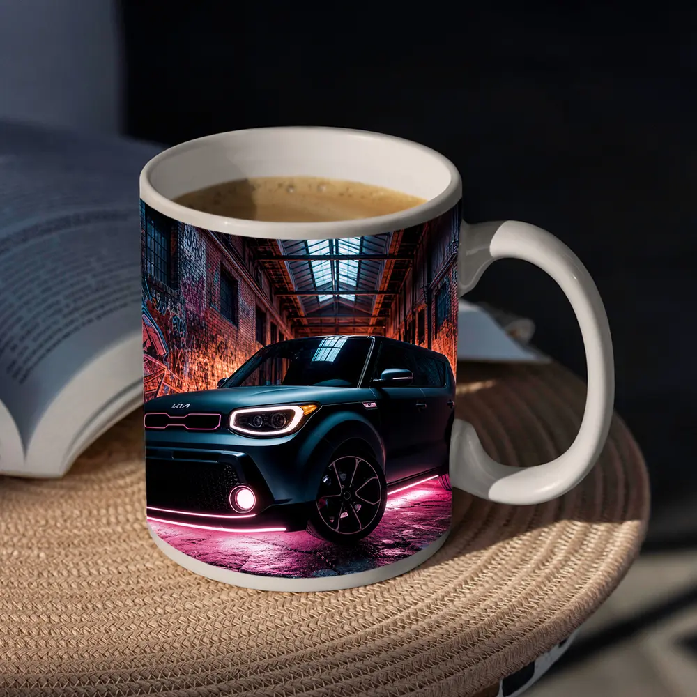 Kia Soul Neon Glow Graffiti Warehouse – Mugs