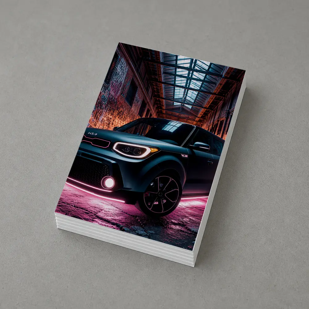 Kia Soul Neon Glow Graffiti Warehouse – Postcards