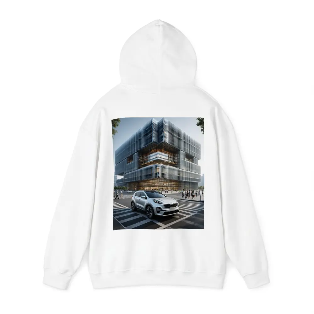 Kia Sportage SUV Modern City Architecture – Hoodies