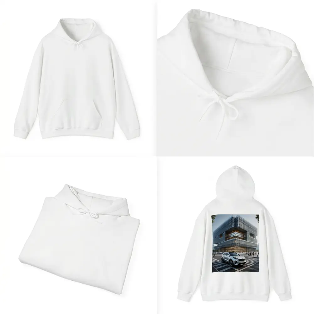 Kia Sportage SUV Modern City Architecture – Hoodies