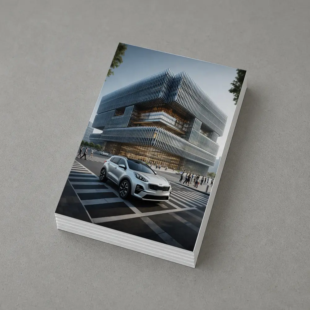 Kia Sportage SUV Modern City Architecture – Postcards