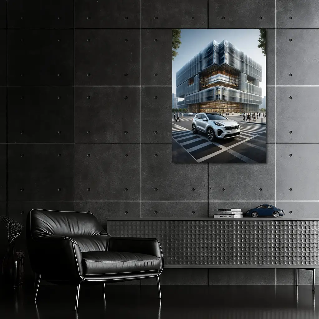 Kia Sportage SUV Modern City Architecture – Wall Art