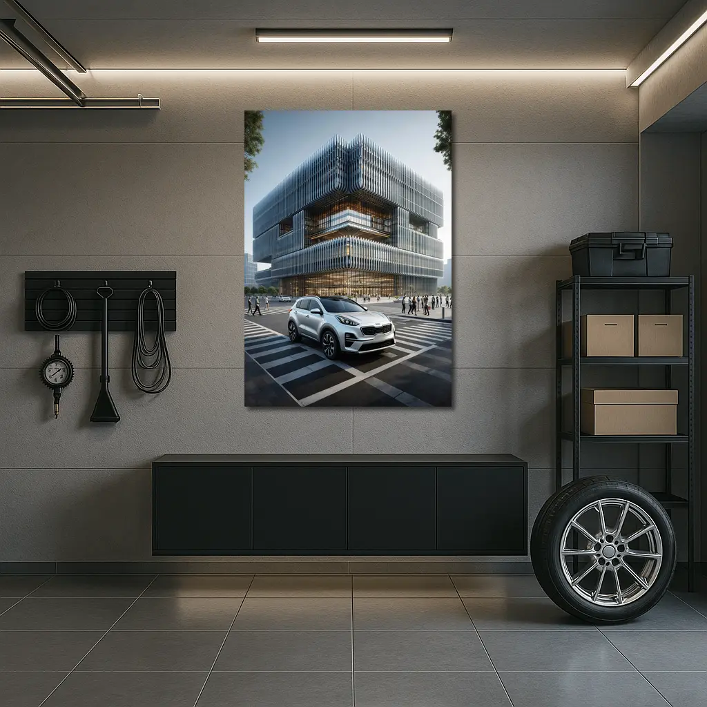 Kia Sportage SUV Modern City Architecture – Wall Art
