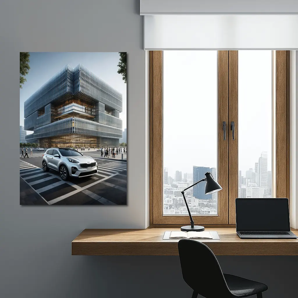 Kia Sportage SUV Modern City Architecture – Wall Art
