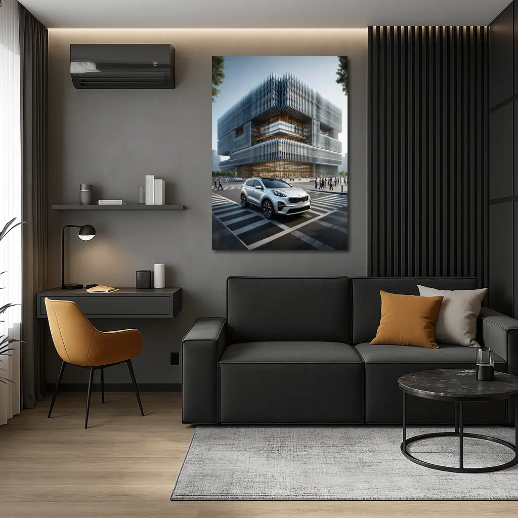 Kia Sportage SUV Modern City Architecture – Wall Art