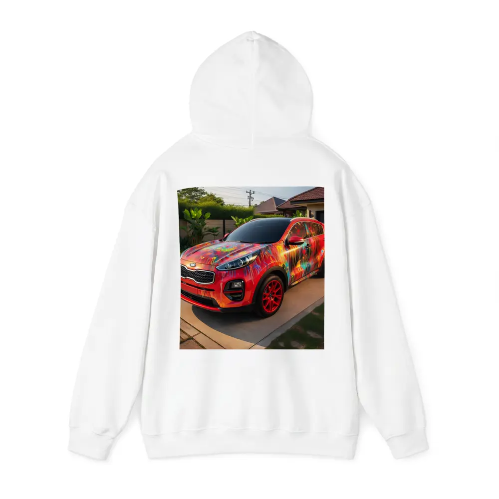 Kia Sportage Colorful Paint Splatter Driveway – Hoodies