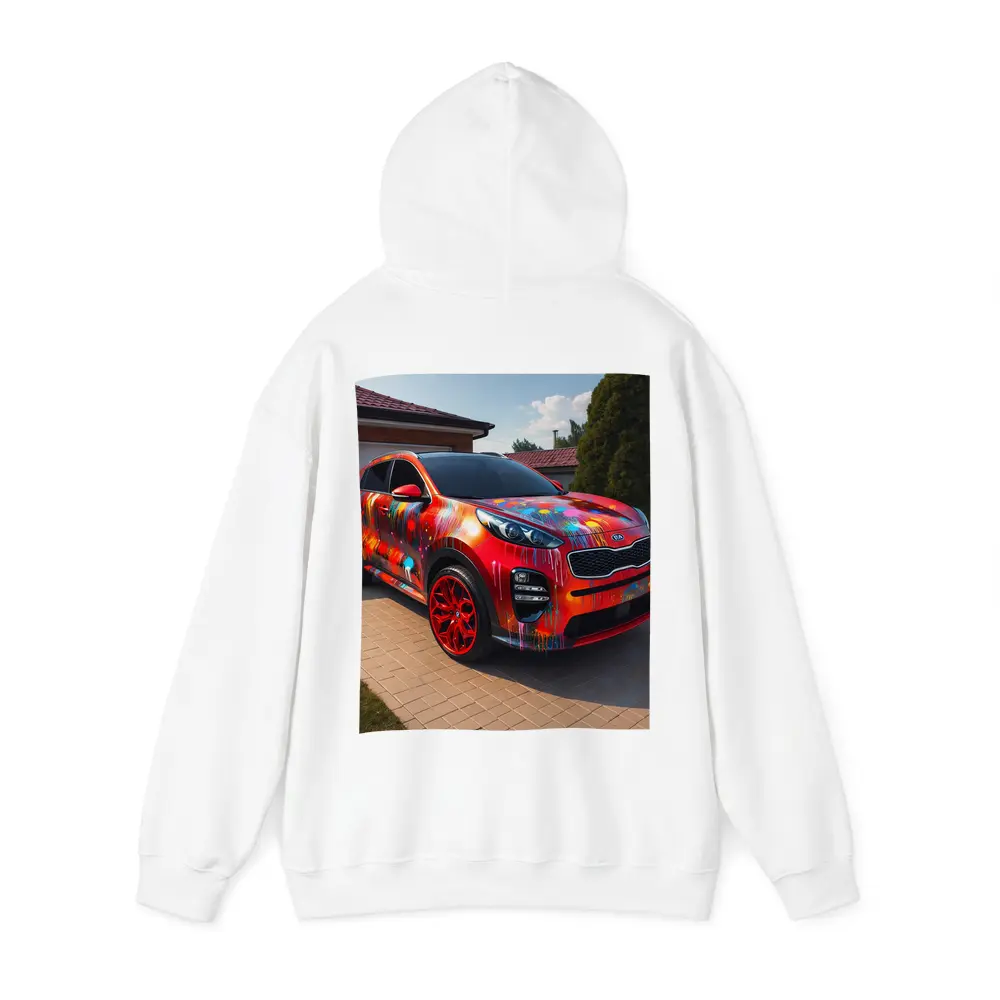 Kia Sportage Colorful Paint Splash Driveway – Hoodies