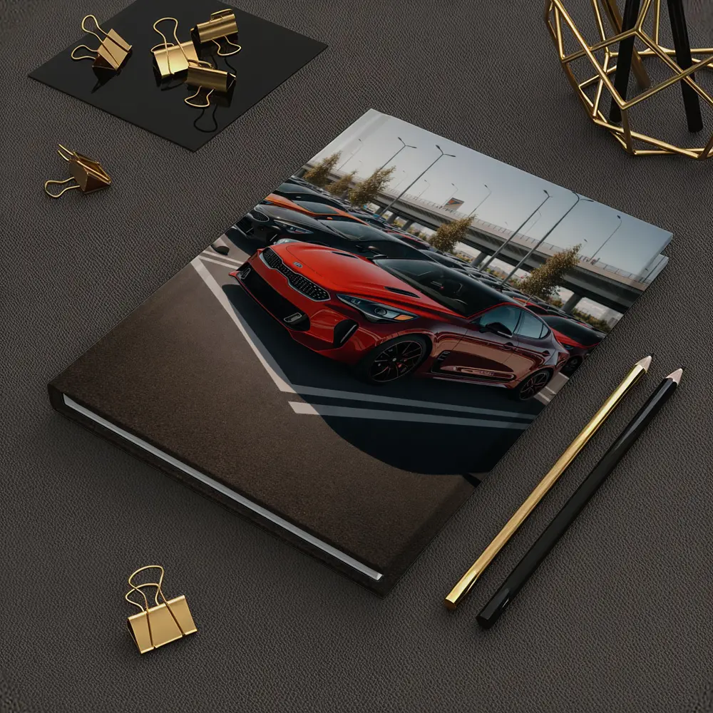 Kia Stinger Red Fleet Parking Lot – Notebooks