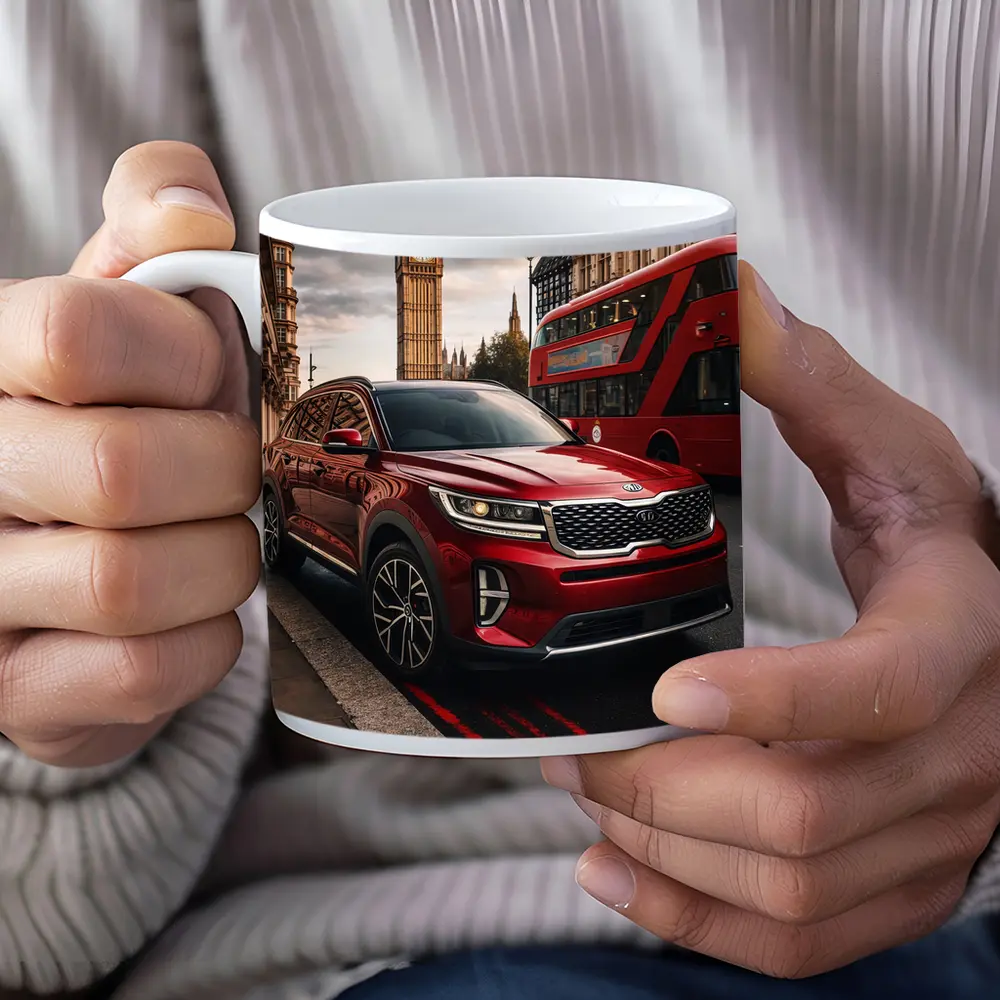 Kia Sorento Red SUV London Big Ben – Mugs