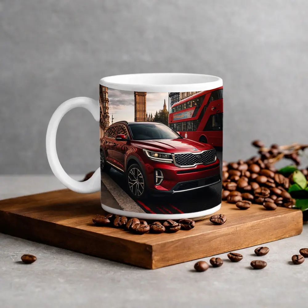 Kia Sorento Red SUV London Big Ben – Mugs