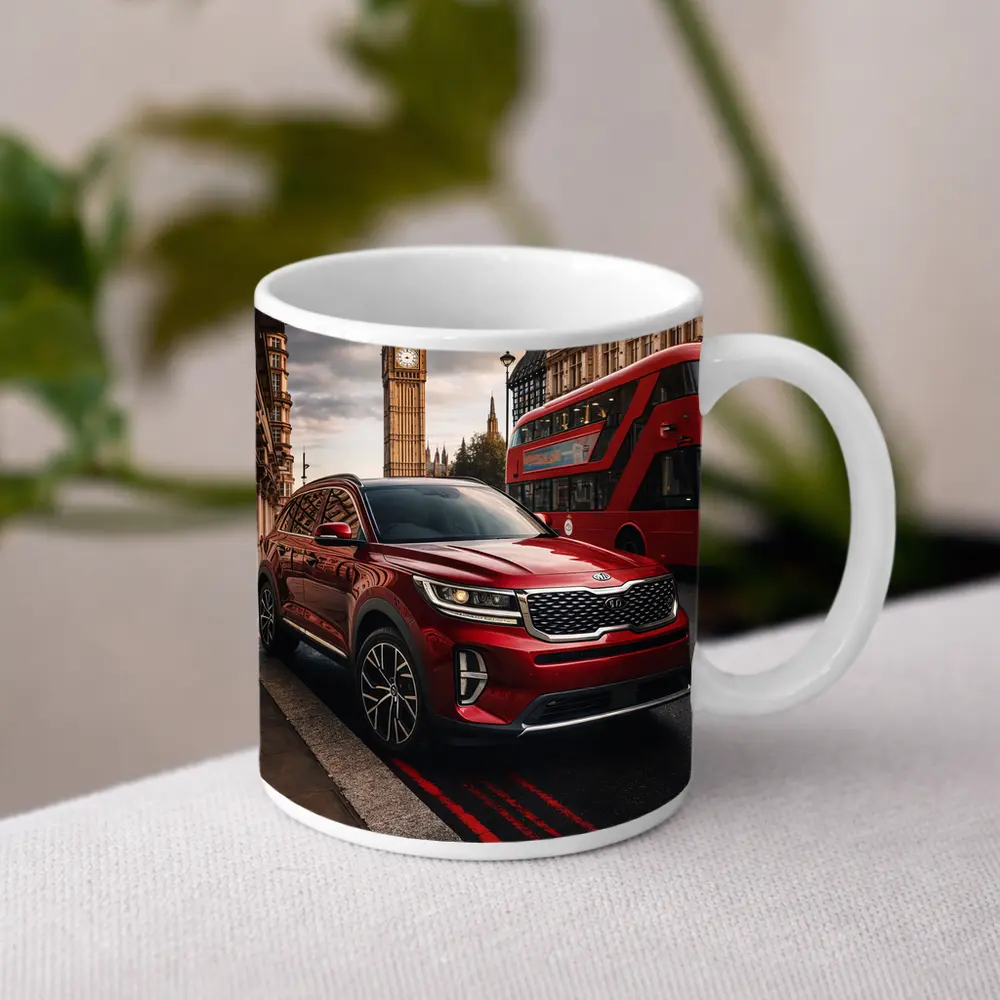 Kia Sorento Red SUV London Big Ben – Mugs