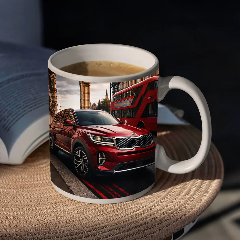 Kia Sorento Red SUV London Big Ben – Mugs