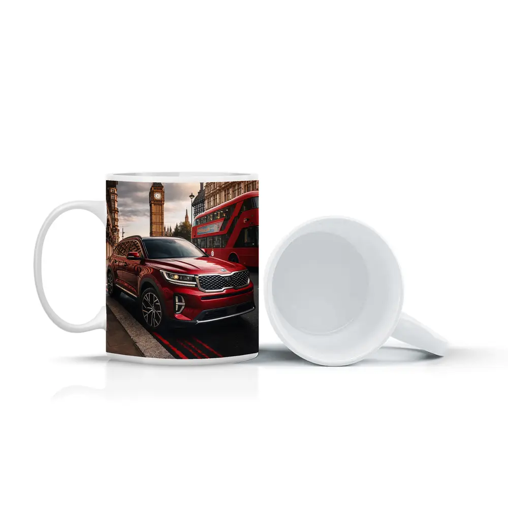 Kia Sorento Red SUV London Big Ben – Mugs