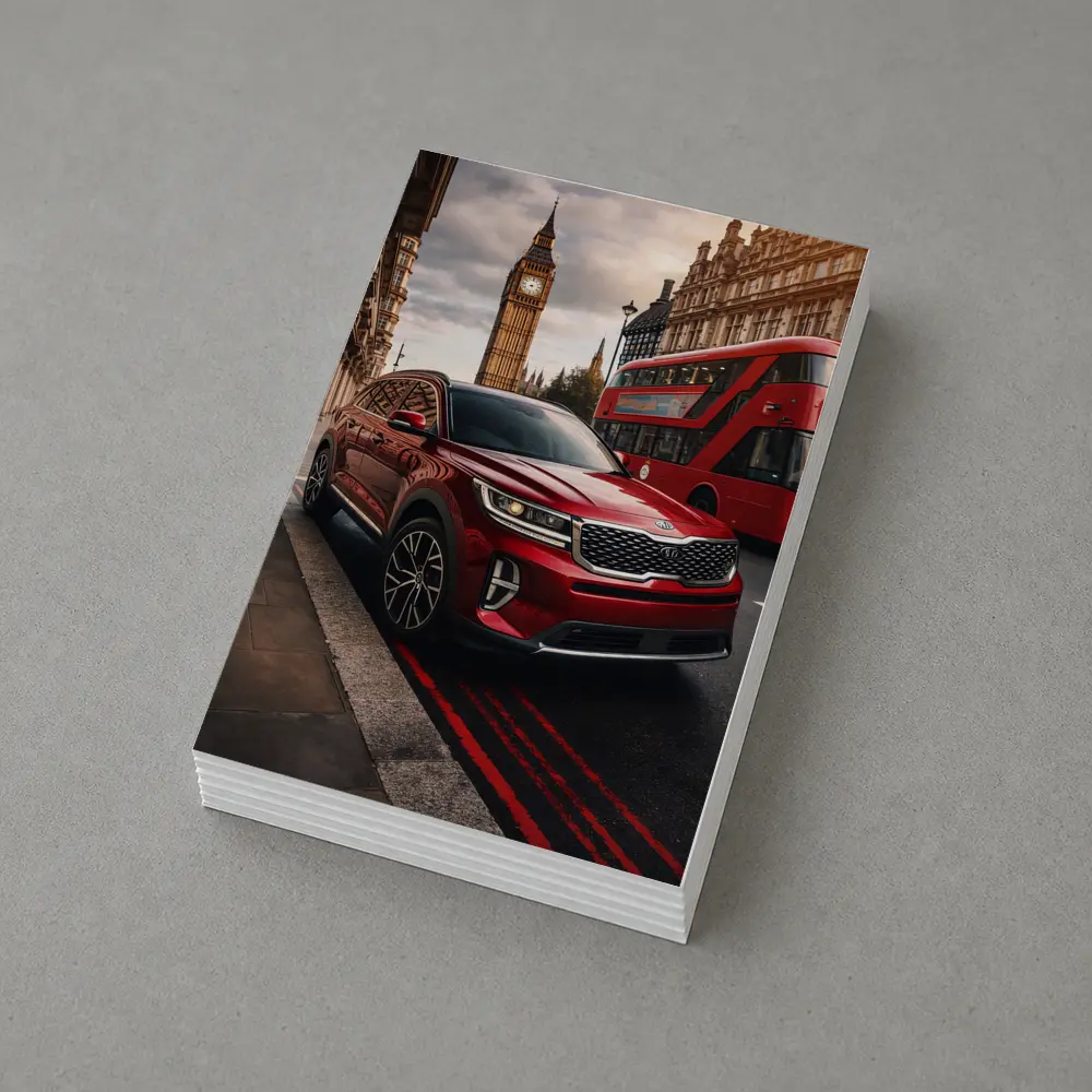 Kia Sorento Red SUV London Big Ben – Postcards